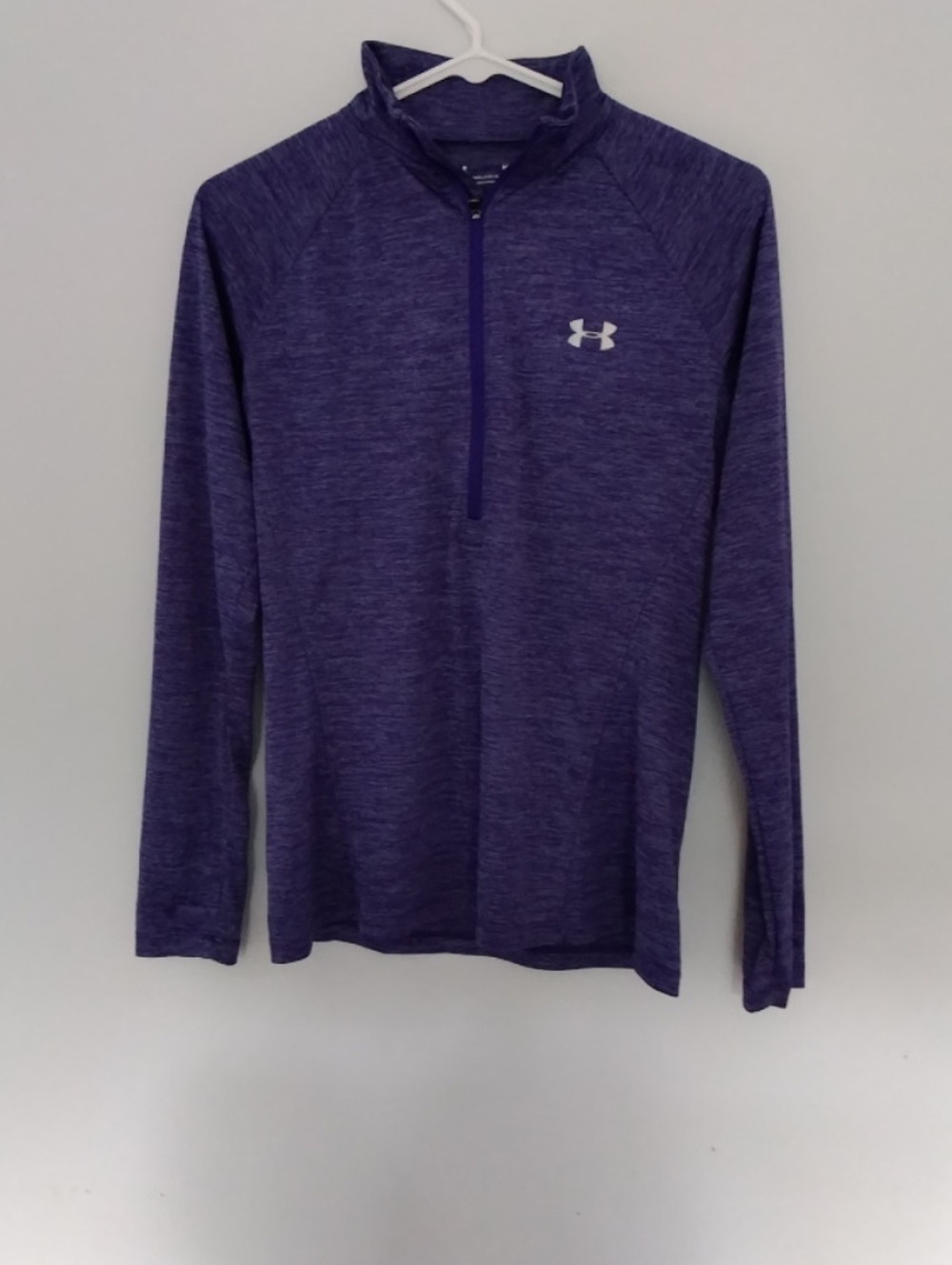 Under Armour Heathered Purple 1/4 Zip Performance Pullover
